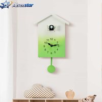 Nordic Style Cuckoo Wall Clock Automatic Bird Out On Time Report Creative Decorative Clock for Living Room Bedroom