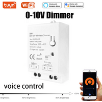 Mini Tuya WiFi LED Lights Dimmer Controller AC 100-240V 0/1-10V Smart Home APP Wireless Control Voice for Alexa Google Home