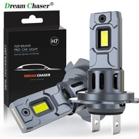 Dream Chaser H7 LED Headlight Bulb Mini Wireless 60W 20000LM 6500K for Car Headlamp Auto Diode Lamps H7 Turbo Led 12V Automobile
