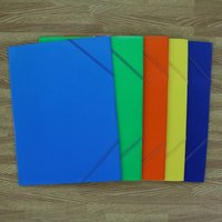 New Plastic A4 File Folder Expandable Elastic Strap Design File Case Large Capacity Test Paper Storage Folder Exam Paper Storage