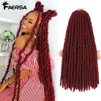Papillon Locs Crochet cheveux Dreadlocks Meche Faux serrures Crochet cheveux tresses Extensions serrures douces bouclés tresse cheveux synthétiques