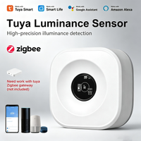 Tuya Zigbee Illuminance Smart Life App Luminance Sensor Indoor High-sensitivity Light Detector Work with Alexa Google
