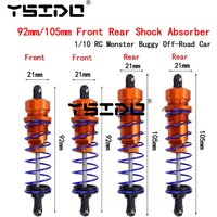 1/10 RC Parts 92mm Front 105mm Rear Shock Absorber Damper Suspension for HSP Redcat Hongnor LRP HPI Hobao 1/10 RC Buggy Truck