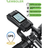 AliExpress NEWBOLER Bike Headlight GPS Speedometer Horn 3 in 1 Multifunctional Rechargeable Bicycle Front Lamp Cycling Computer MTB Bike Accessories
