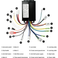 36V 48V 350W Sine Wave/Square Wave Brushless Motor Controller For Electric Bicycle Electric Scooter Balance Bikes Accessories