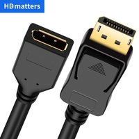 DisplayPort extension cable 4K Long DisplayPort Male to Female cord extension 3M 1.8M 144Hz 2K DP male to DP female extender