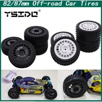 4Pcs YSIDO 82/87mm Off-road Front Rear Tires for HSP Wltoys HPI Redcat Traxxas Axial Tamiya TT02B 1/10 1/12 RC Racing Car