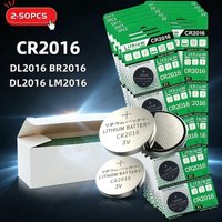 2-50PCS CR2016 3V Lithium Button Cell Battery for Car Key Fob Remote Watch Scale Glucose Meter Power Coin Battery - BR2016 DL201