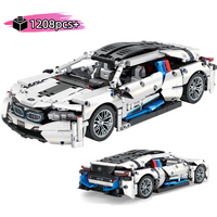 MOC Technical 1:14 Scale Racing Car Building Blocks Set Model Car Kit for Boys Adult Collectible Display Birthday Gift 1208PCS