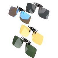 AliExpress NONE 1/2/3/4pcs Polarized Glasses Clip Driving Night Vision Eyeglasses UV400 Outdoor Shades High Definition Sun Glasses Clips