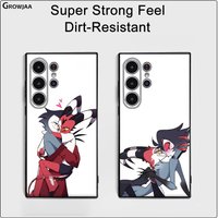Cartoon H-Helluva B-Boss Phone Case Samsung Galaxy S25 S24 S22 S23 Ultra S21 S20 Plus 5G Frosted Non-Slip Full Cover Soft Case