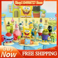 SpongeBob SquarePants Blind Box Alloy Figures Fish Life Drama Series Collectible Desktop Ornaments Holiday Gifts For Kids Adults