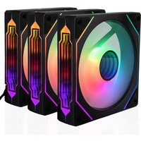 Computer Case Fan PRISM 4 PRO Mirror Cycle ARGB 120mm 4Pin PWM PC Quiet Cooling Fan Low Noise Chassis Fan