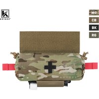 KRYDEX Tactical First AID Trauma Pouch Roll Up Medic Pouch EMT IFAK Dangler Drop Dump Pouch for Vest Chest Rig
