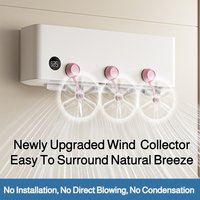 Wall Mounted Conditioning Guide Fan Anti-Direct Blow Windproof Sparing Fan Universal Windmill Shaped Air Conditioner Vent Cover