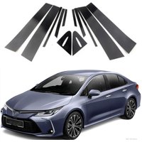 Car Pillar Posts Door Window Trim Cover Stickers Decal for Toyota Corolla E210 Hatchback 2019 2020 2021 2022 2023