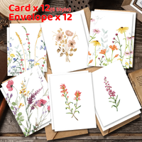 12 Cards with Envelopes, Suitable for Birthdays, Christmas, Friendship Day, Congratulations, Business,And Employee Appreciation