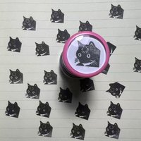 1pc Funny Dull Cat Stamp Cute Cartoon DIY Scrapbook Seal for Journal Decoration Scrapbooking Crafts children kid Material Stamps