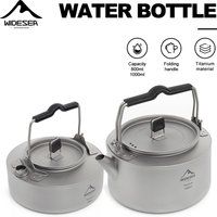 Widesea Camping Titanium Kettle Outdoor Tea Coffee Kettle Tableware Pot Supplies Tourist Dishes Hiking Cooking Equipment