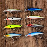 8pcs Sinking Minnow Fishing Lures Jerkbait Bass Pike Carkbait Wobblers Swimbait Professional Hard Bait