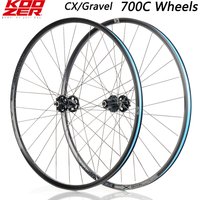 KOOZER CX1800 High Performance Gravel Off Road Bicycle Wheel 28Hole F2/R4 Bearing 72 Click System 700C Disc Brake Aluminum Wheel