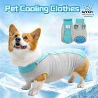 Summer Pet Dog Cooling Vest with Ice Pack Breathable Reflective Pet Clothes for Small Medium Dogs Sun Protection Pet Supplies