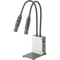 20W 6000K Dual Gooseneck Spotlight Adjustable Illuminator Source LED Light for Stereo Microscope Camera PCB Repair Soldering