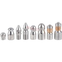 High Pressure Water Jet Drain Pipe Sewer Cleaning Nozzle Rotary Sewer Nozzle Washer High Pressure Hose Nozzle
