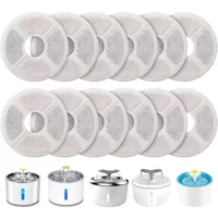 6/12pcs Replacement Activated Carbon Filter for Cat Water Drinking Fountain Replaced Filters Flower for Pet Dog Round Fountain