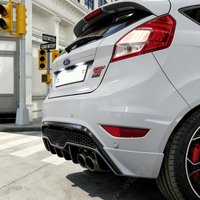 ABS Maxton Style Gloss Black Car Rear Bumper Diffuser For Ford Fiesta MK7 ST 3-Door Hatchback 2013-2017 Facelift Tuning Bodykits