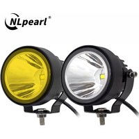 NLpearl 4 Inch Led Work Light White Yellow Spot Flood Barra 12V 24V 4x4 Offroad Fog Lights For Motorcycle Car ATV Race Dirt