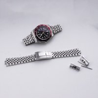 For Black Bay 41/Black Bay 58 Watch Band 20mm 22mm Luxury Curved End Silver Steel Jubilee Strap Bracelet Oyster Clasp