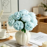 5/10pcs Artificial Flowers Silk Peony Wedding Bride Bouquet Outdoor Garden Home Living Room Table Decor DIY Gifts Vases Headwear