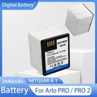 2440mAh Rechargeable Battery 7.2V Lithium Battery Pack For Arlo PRO / PRO 2 NETGEAR A-1 Camera Batteries Monitoring Device