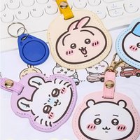 Chiikawa Bag Accessories Ornaments Keychain Hachiware Usagi Cute Control Card Cover Key Tag Protective Sleeve Gifts Toys