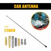 21Inch Car Antenna Automotive Universal Antenna Mast Black For Car SUV Pickup FM/AM Signal Aerial Amplified Antenna Mast Whip