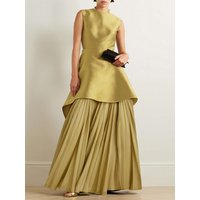 2026 New Summer Women's Sleeveless High Low Pleated Dress Round-Neck Elegant Layered Evening Party Gown Prom Maxi Dresses