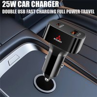 PD Type C Car USB Charger Quick Charger 25W PD Type C Car Fast Chargering For Mitsubishi Asx Lancer Pajero 4 Outlander 3 L200