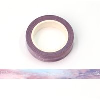 NEW 1PC. 10M Decor Silver Foil Blue Violet Today Valentine Adhesive Masking Washi Tapes Scrapbooking Journal Cute Stationery