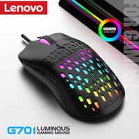 Lenovo G701 Wired 6 Keys Mouse Colorful Lighting Gaming and Office RGB Backlit For Microsoft Windows and Apple IOS System