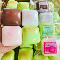 1/2/4Pcs Squishy Simulated Square Bread Squeeze Toy For ADHD Kids Stress Relief Slow Rising Small Toast Sensory Fidget Toys