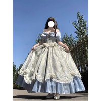 Ele Heavy-Work Lolita Dr Sweet Princ Gown for Adult Par Daily Wear Soft Doll Costume Anime Themed Women's Dr