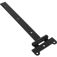 1pcs T Hinge Heavy Duty Black: Precision Slot Silent Bearing For Door Cabinet Garage Barn Shed Bedroom Library Garden Use