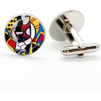 1 Pair Cufflinks Pablo Picasso Abstract Art Painting Pattern Simple Men's Jewelry Suit Accessories Artist Father's Day Gift