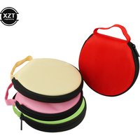 Portable CD DVD Case Storage Disc 20 Capacity Dual-use Oxford Cloth Storage Bag Round Holder with Zipper for Home Car CD Box Bag