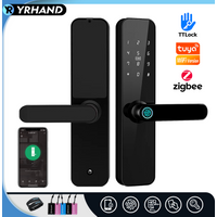 F7 Tuya wifi fechadura eletronica digital Fingerprint eletric Door Lock Zigbee Ttlock Remote Unlocking Wifi Smart door lock