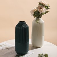 Plastic Flower Vase New Nordic Style Imitation Ceramic Flower Arrangement Anti Fall Modern Flower Pot Living Room