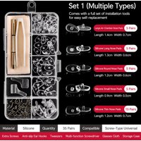 30Pcs Eyeglasses Repair Kit With Eyeglass Nose Pads Soft Nose Pads For Glasses Sunglasses Screws Glasses Repair Kit