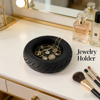 Black Novelty Car Tire Storage Box Replica Decorative Tray for Home Living Room Car Decoration Key And Coin Organizer