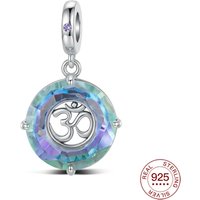 925 Sterling Silver Dangle Charm Angel Ring Yoga Pendant Bead Fit Original Bracelet Jewelry Mother's Day Gifts For Woman